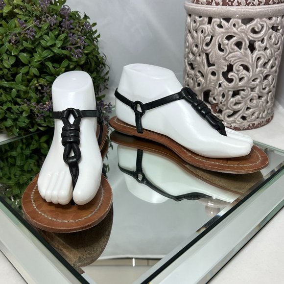 Coach Sawyer Leather Slingback Sandals - Picture 2 of 9